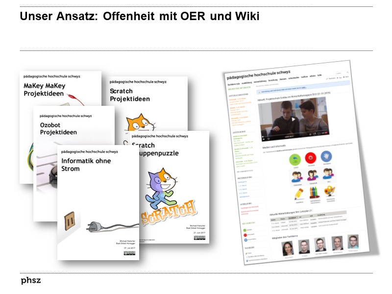 Unser Ansatz: Offenheit mit OER und Wiki