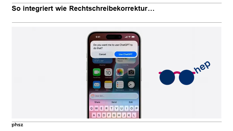 So integriert wie Rechtschreibekorrektur… 