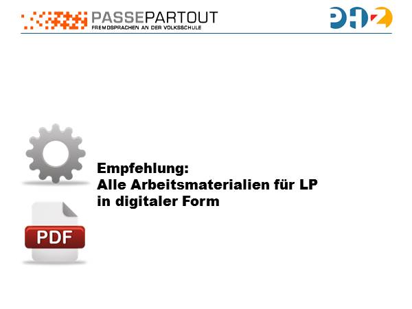 Alle Arbeitsmaterialien für LP in digitaler Form