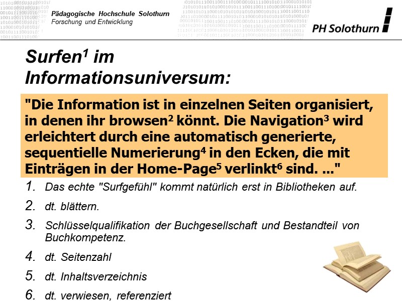 Surfen im Informationsuniversum