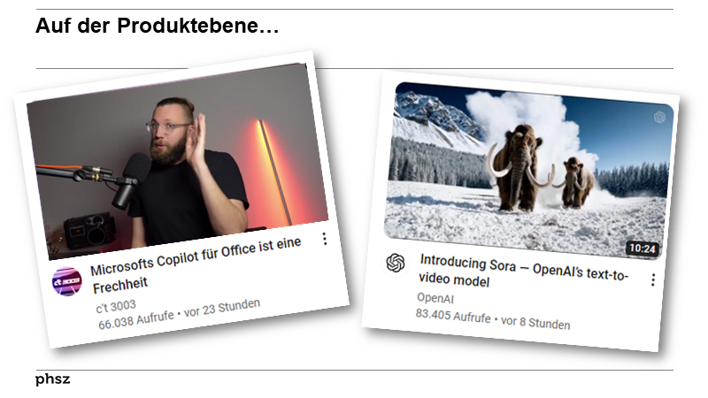 Auf der Produktebene… 