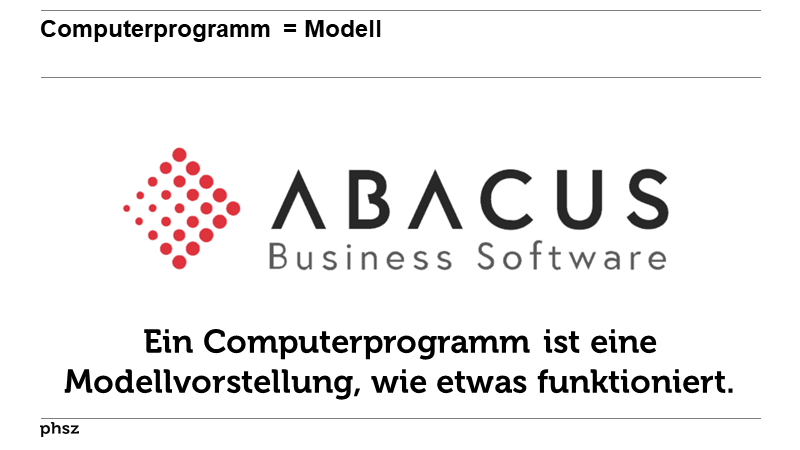 Computerprogramm = Modell