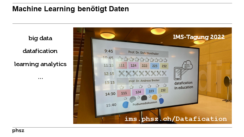 Machine Learning benötigt Daten