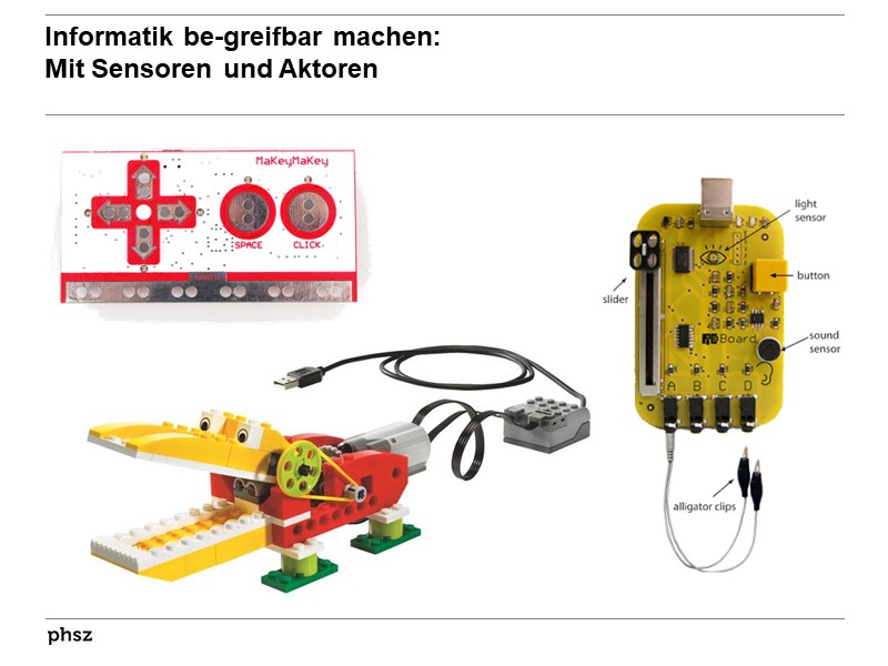 Mit Sensoren und Aktoren arbeiten