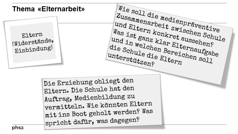 Thema «Elternarbeit»