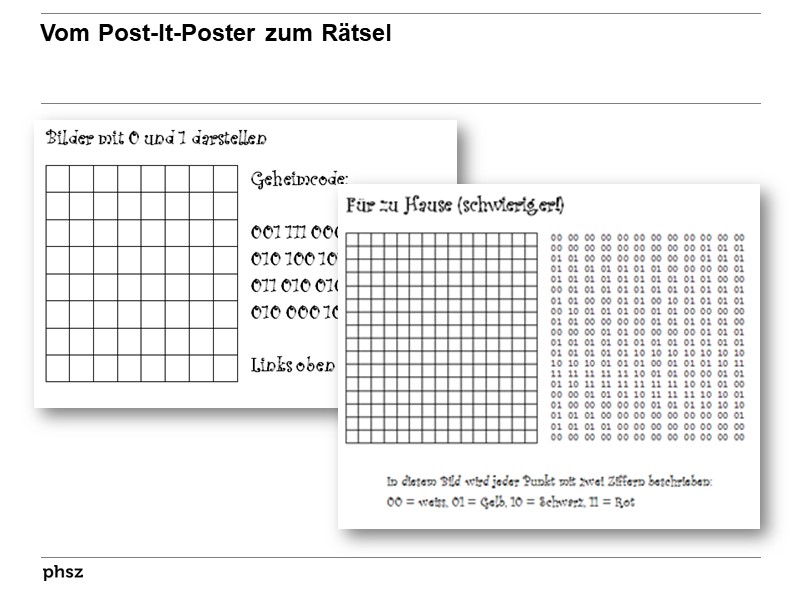 Vom Post-It-Poster zum Rätsel