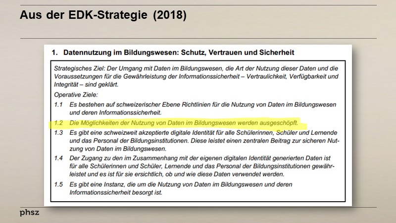 Aus der EDK-Strategie (2018)