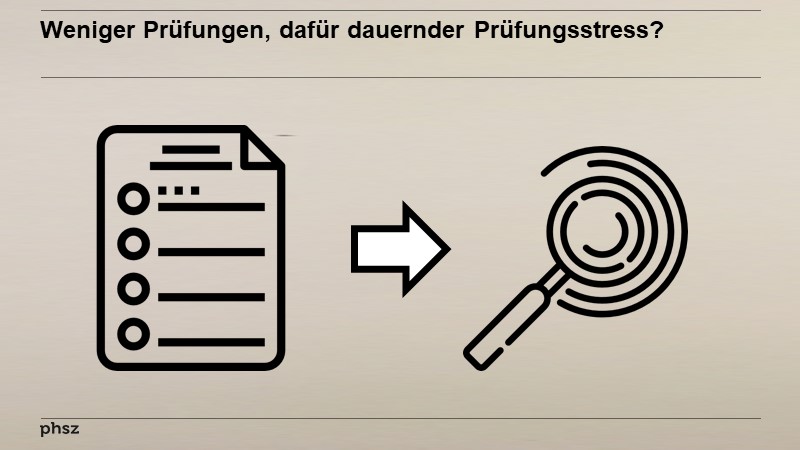 Weniger Prüfungen, dafür dauernder Prüfungsstress?