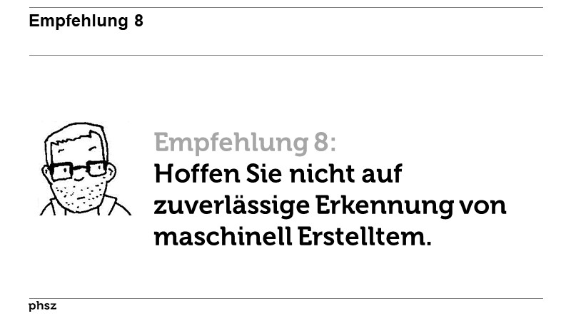 Empfehlung 8