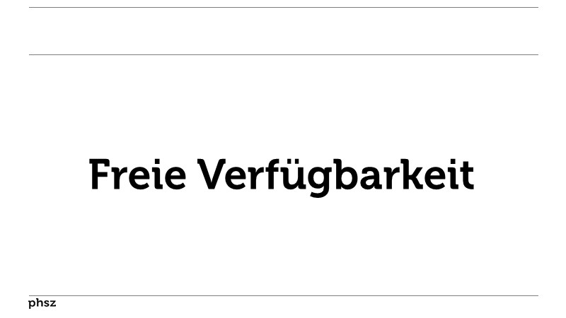 Freie Verfügbarkeit