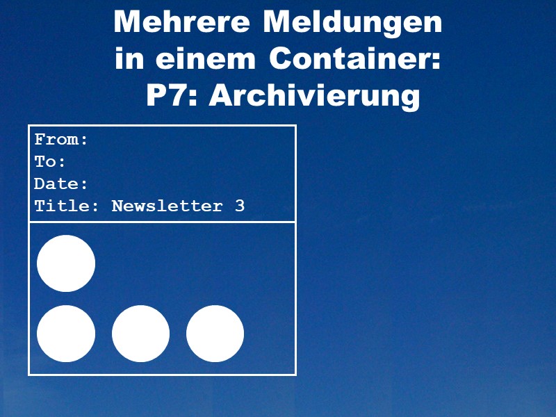 Problem 7: Archivierung