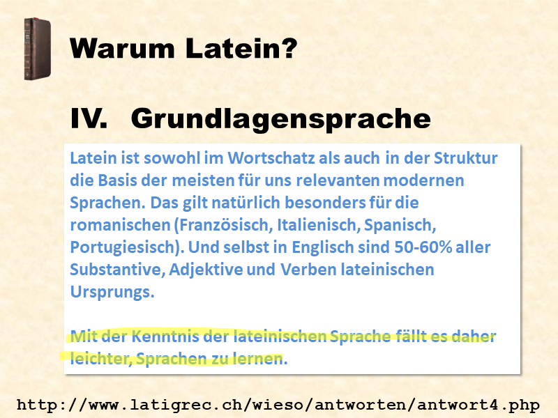 IV. Grundlagensprache