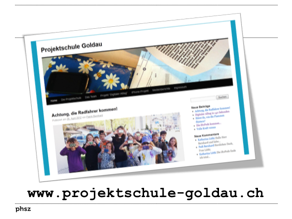 Weblog der Projektschule Goldau