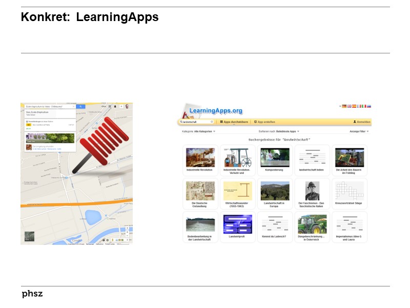 Konkreter Vorschlag II: Learning Apps