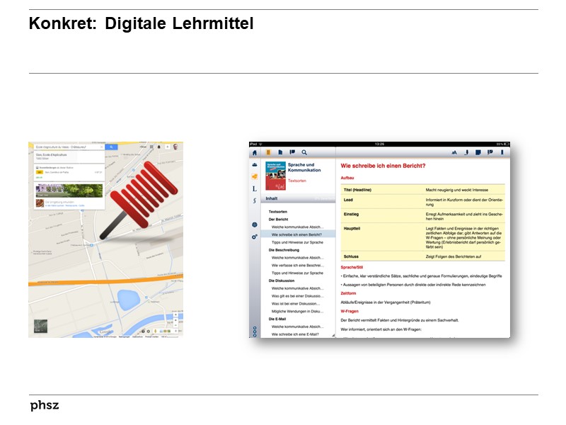 Konkreter Vorschlag III: eLehrmittel