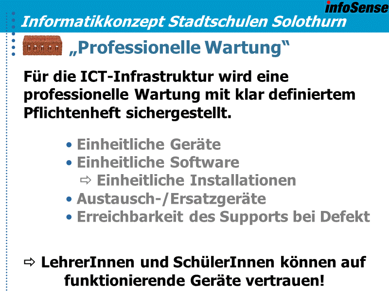 „Professionelle Wartung“