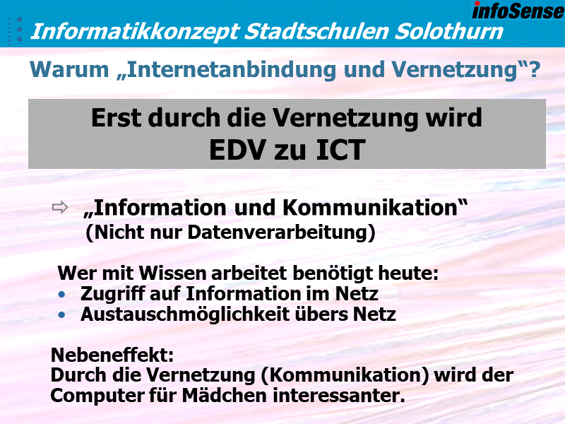 Warum „Internetanbindung und Vernetzung“?