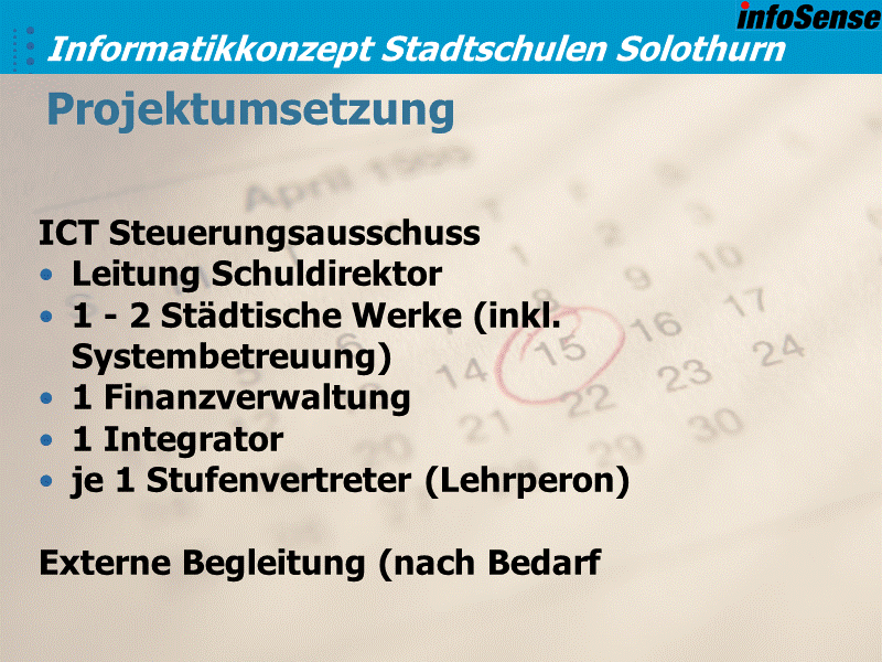 Projektumsetzung