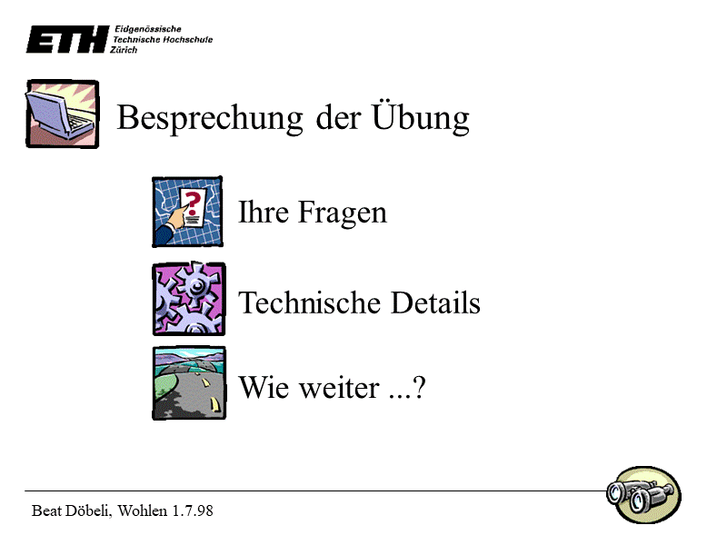 Besprechung der Übung