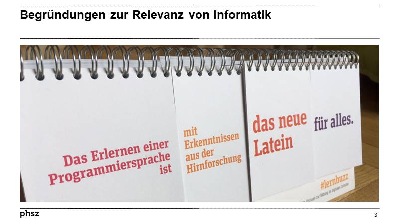 Begründungen zur Relevanz von Informatik