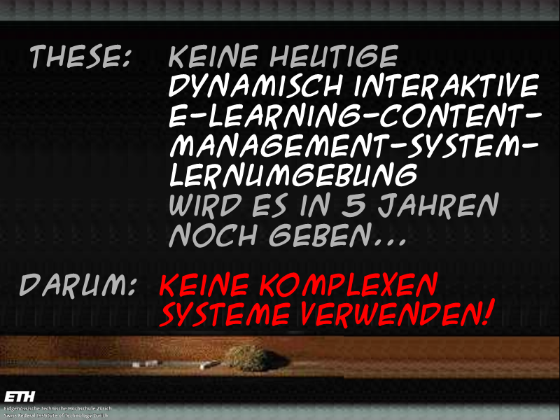 Keine komplexen Systeme