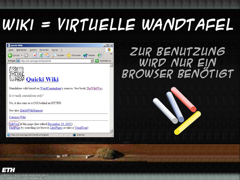 Wiki = Virtuelle Wandtafel II