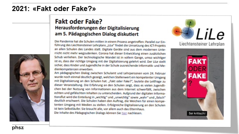 2021: «Fakt oder Fake?»