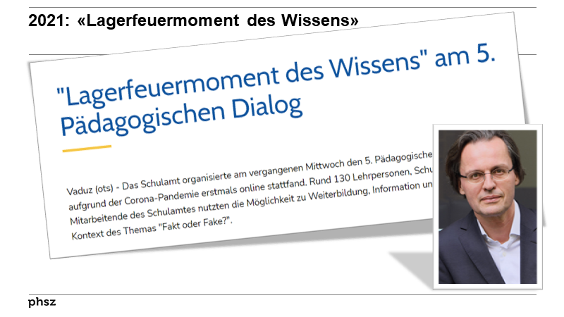 2021: «Lagerfeuermoment des Wissens»