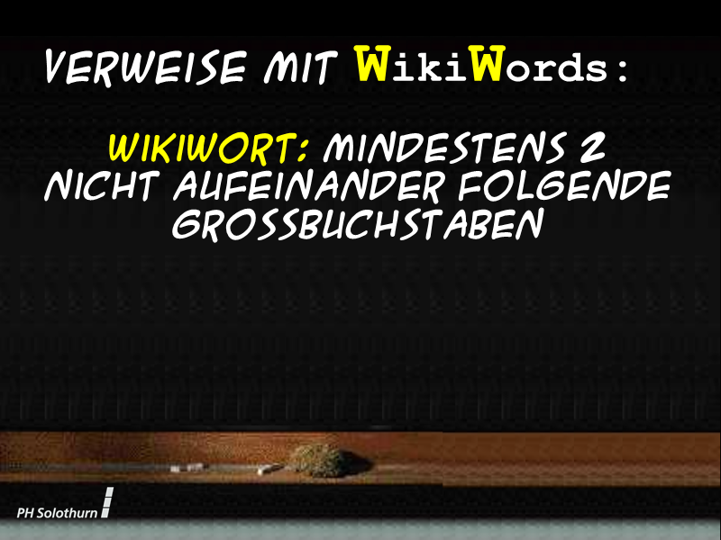 Verweise mit Wiki-Words