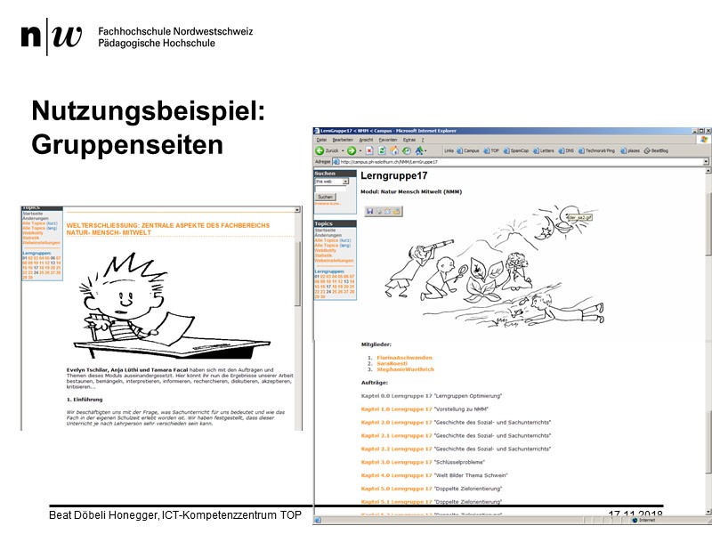 Arbeitsgruppen an der PH Solothurn II