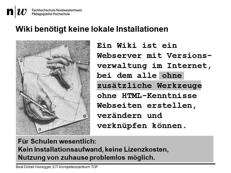 Wiki benötigt keine lokale Installation