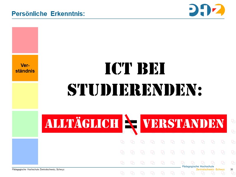 Alltäglich heisst nicht verstanden