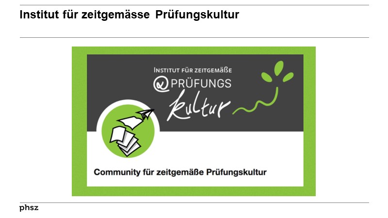 Institut für zeitgemässe Prüfungskultur